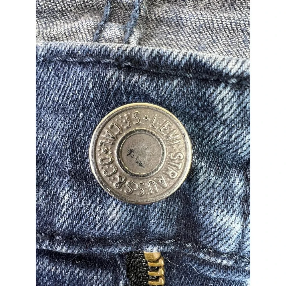 Levis 513 Jeans Mens 36x29 Blue Regular Straight Stretch Denim Medium Wash Pants